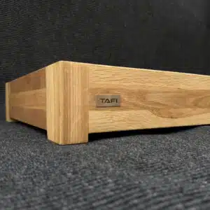 DENALI Burger XL Audio Stand & Isolation Platform – 4.5" White Oak