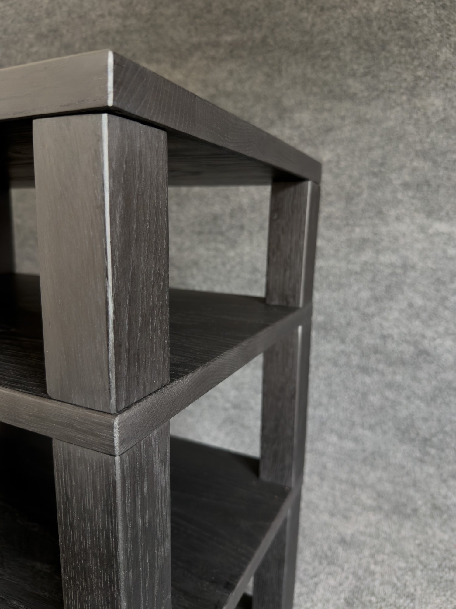SIERRA Audio Rack Single - Midnight Charcoal Oak - Image 4