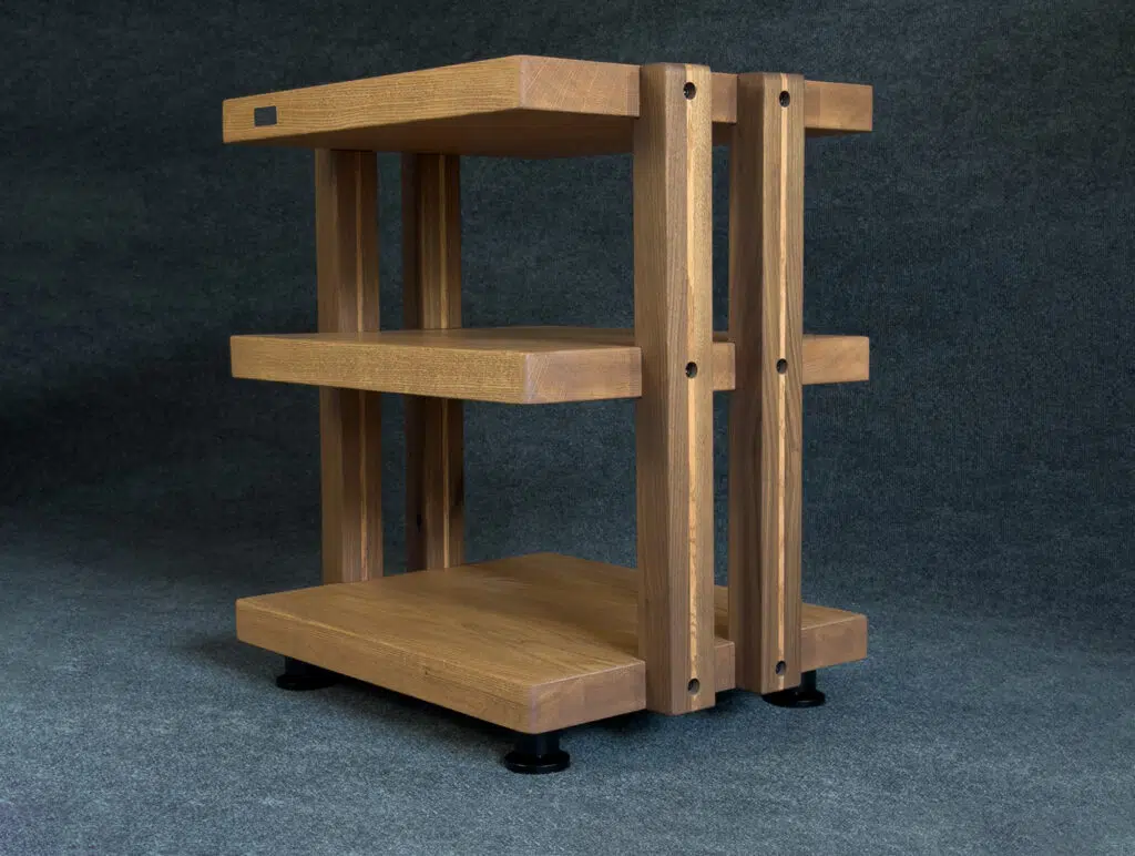 Solid Oak Hi-Fi Audio Rack
