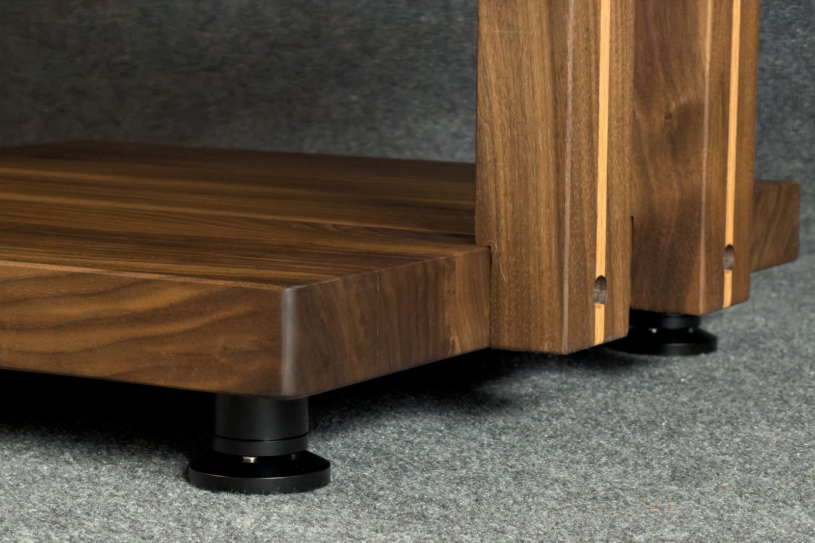 Solid Walnut Hi-Fi Audio Rack