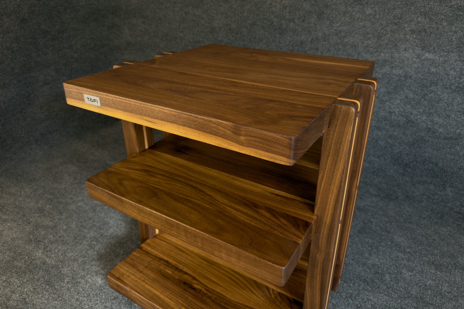 Solid Walnut Hi-Fi Audio Rack