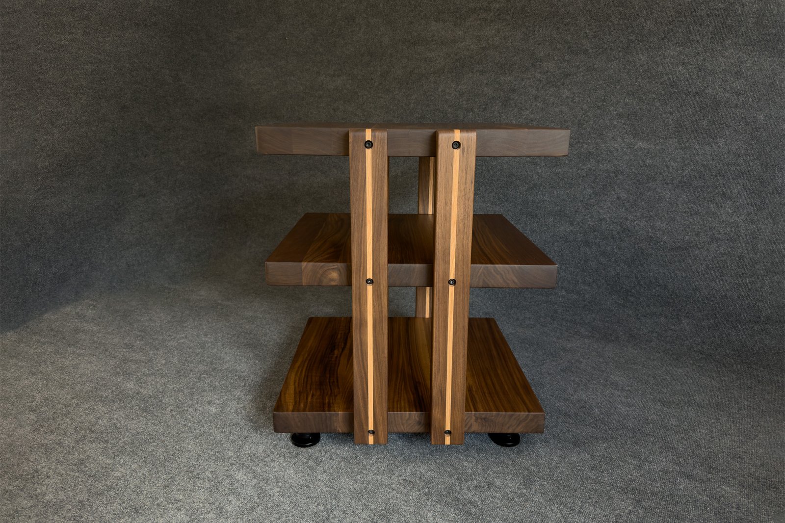 Solid Walnut Hi-Fi Audio Rack