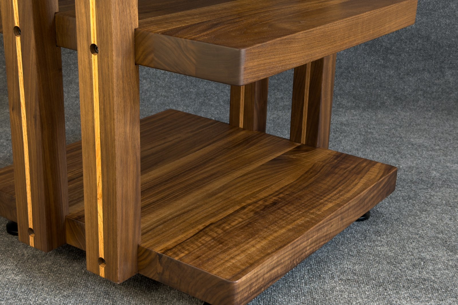 Solid Walnut Hi-Fi Audio Rack